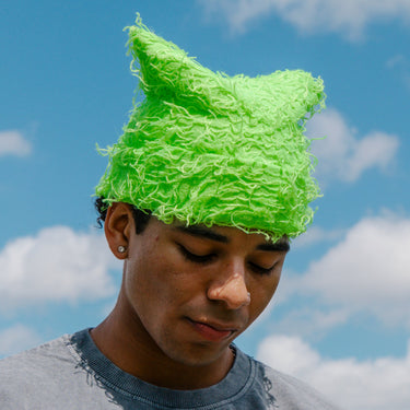 Grizzlies Beanie - Lime Green