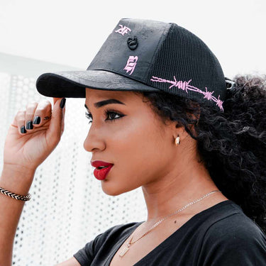 RadioActive M.S.W. Trucker Hat - Black/Pink Special Edition - Unisex