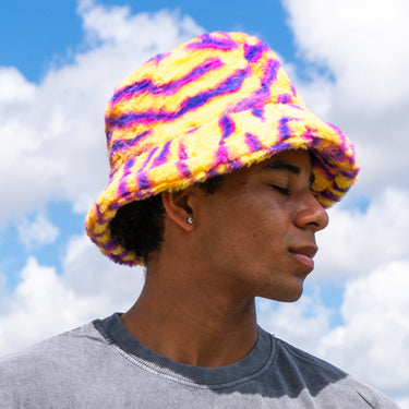 Nion Fur Bucket Hat - Tiger