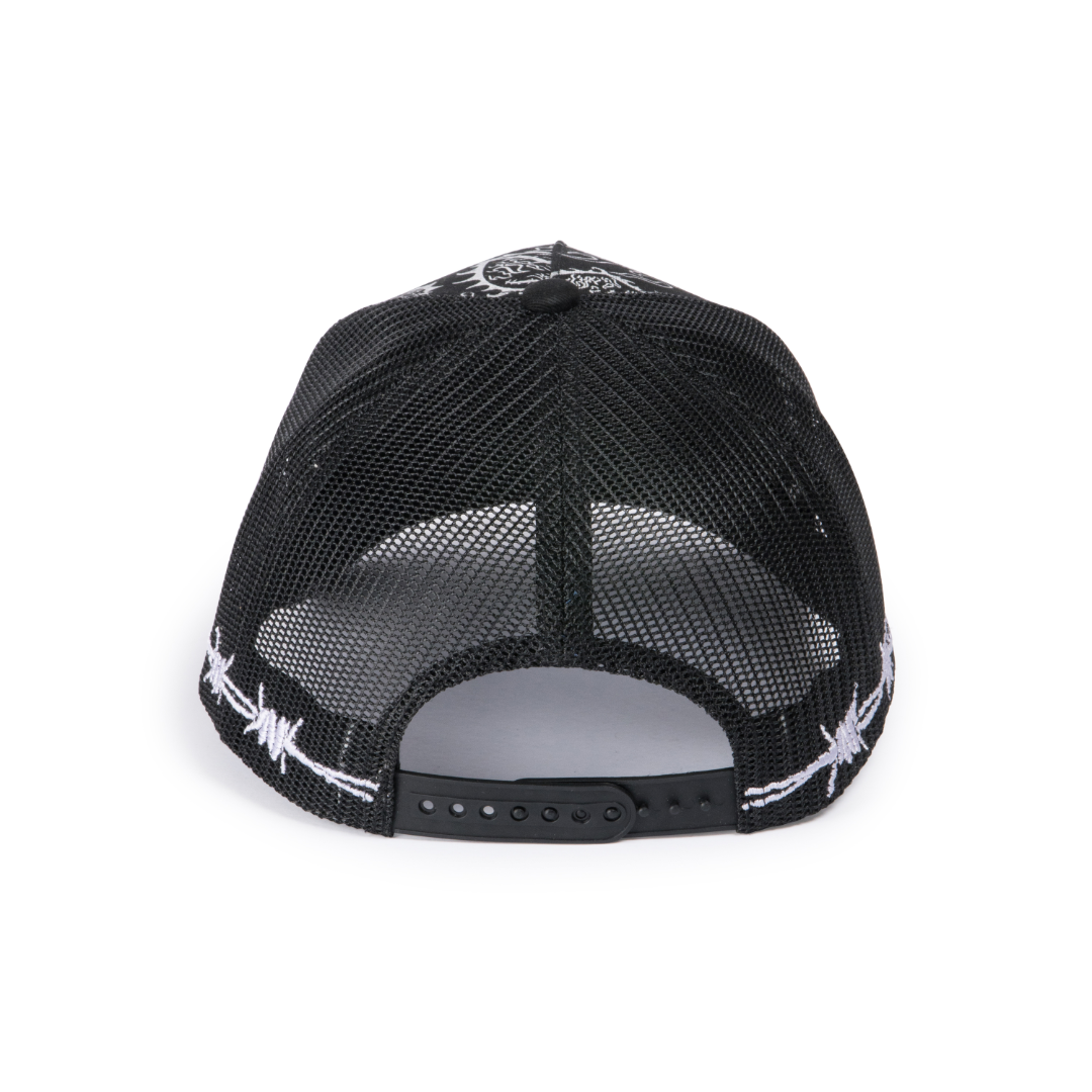 LOVE is RAGE x M.S.W - Iridescent Trucker Hat Black V2