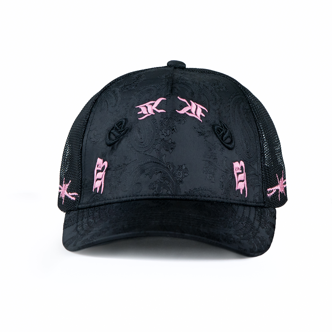 RadioActive M.S.W. Trucker Hat - Black/Pink Special Edition