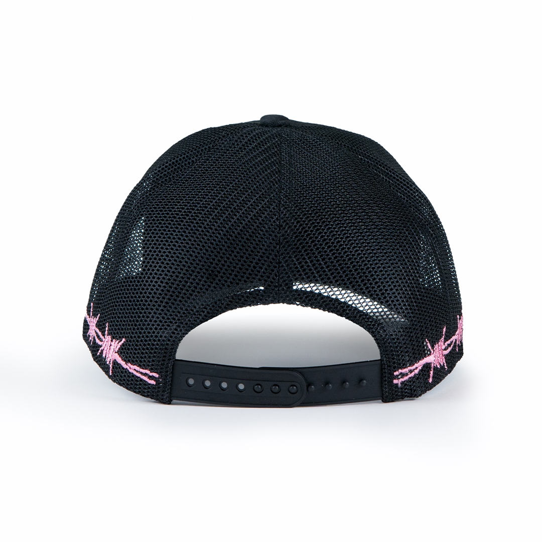 RadioActive M.S.W. Trucker Hat - Black/Pink Special Edition