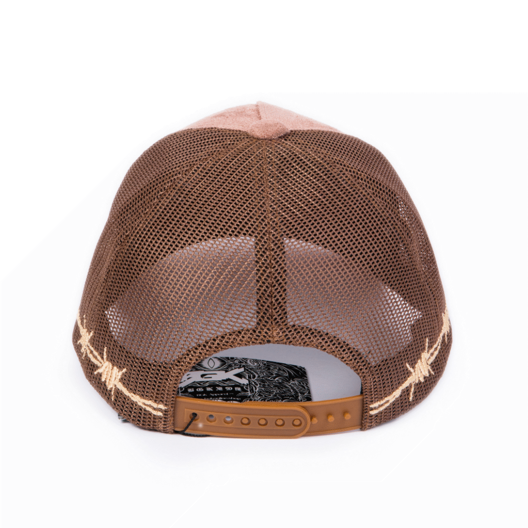 Suede Trucker Hat  - Murder She Wrote Salmon