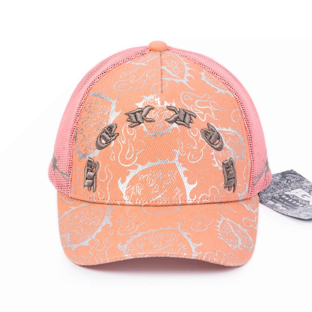 LOVE is RAGE x M.S.W - Iridescent Trucker Hat Peach