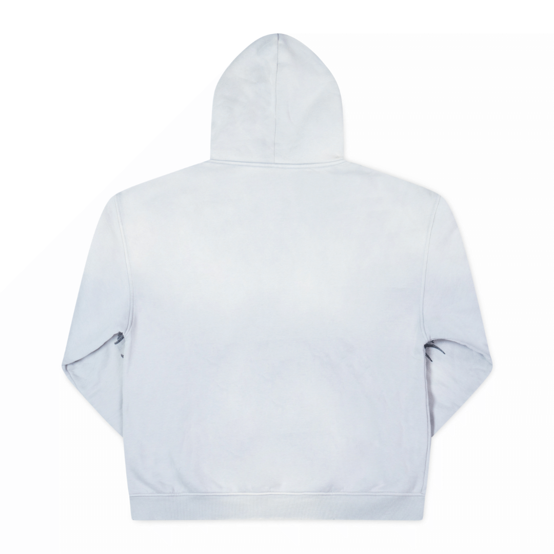 Attní Acid Wash Hoodie Bone White