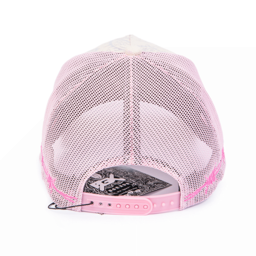 LOVE is RAGE x M.S.W - Iridescent Trucker Hat Gem Pink