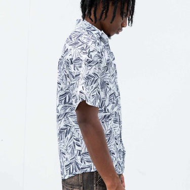 Slie Tropic Button-Up Shirt - Light White