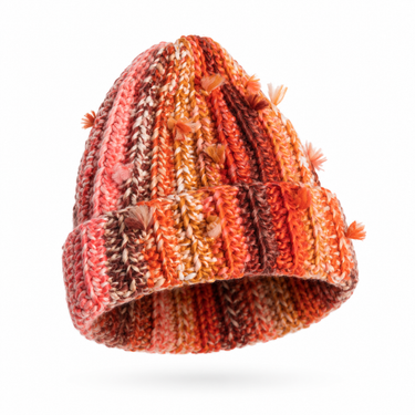Thread Burst Beanie - StrawBerry