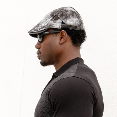 J404 Adjustable Denim Flat Cap - Dust Soke