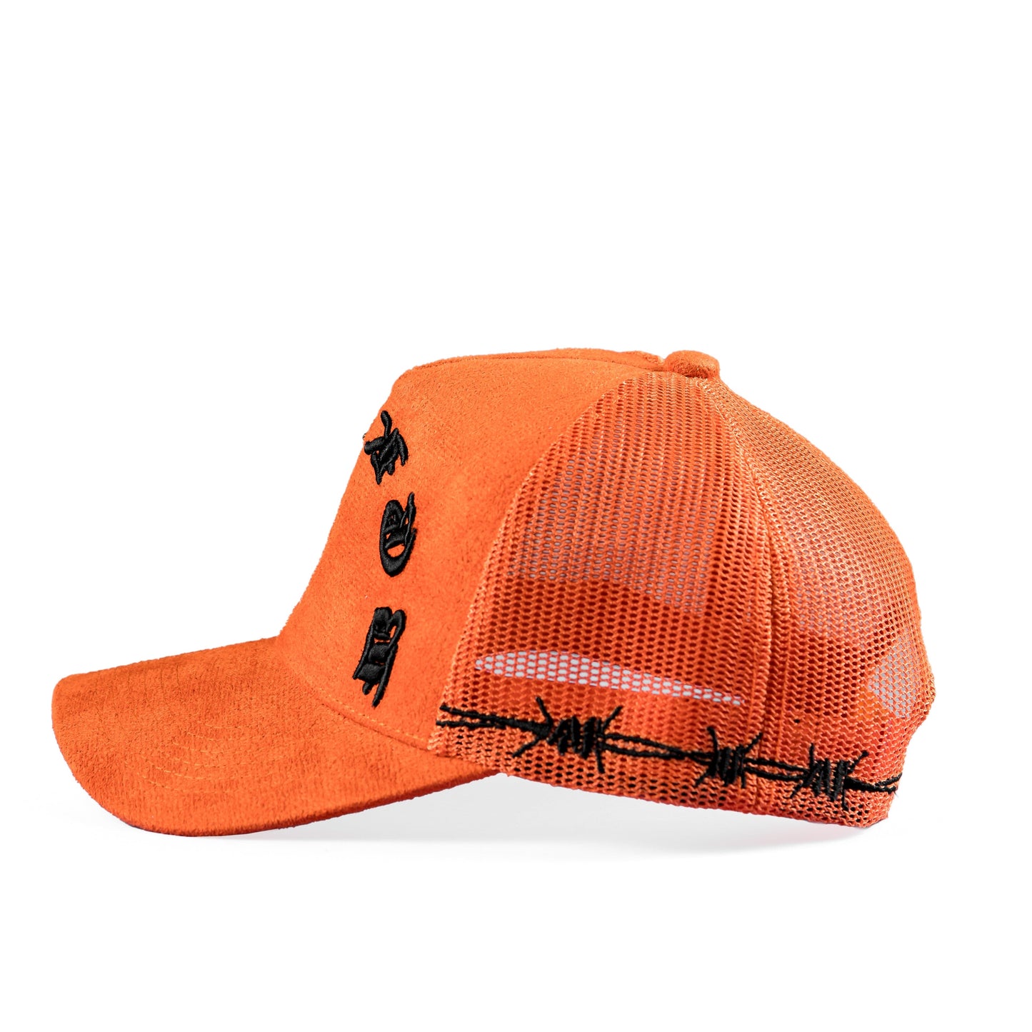 Trucker Hat Orange Suede - Murder She Wrote