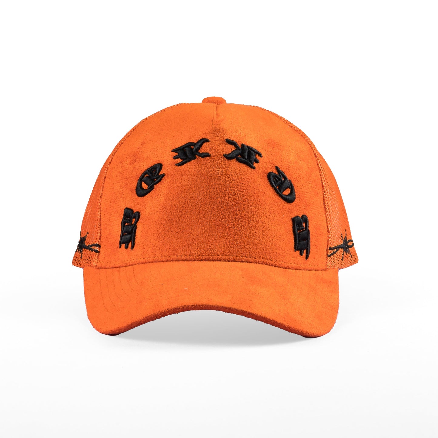 Trucker Hat Orange Suede - Murder She Wrote