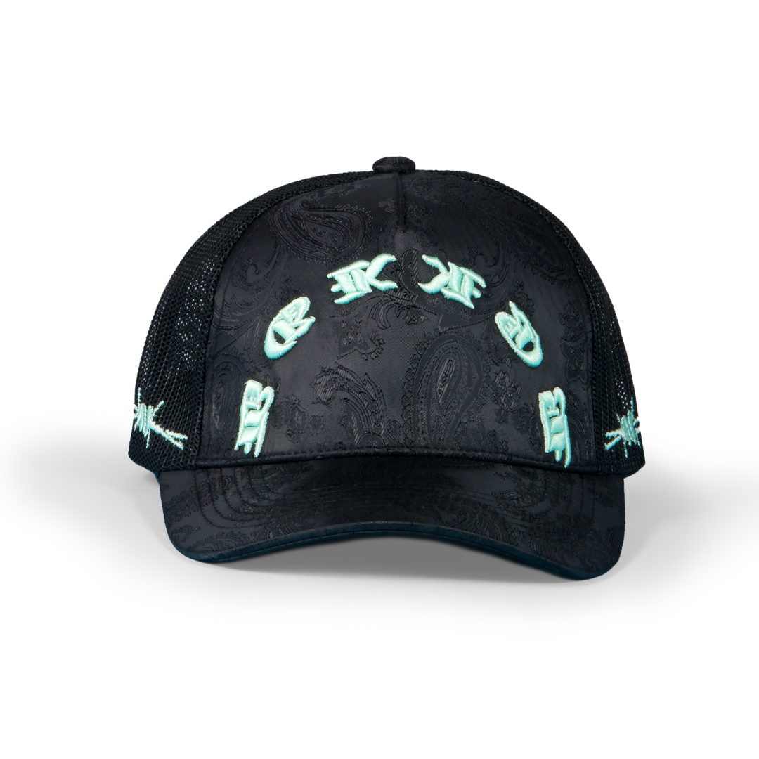 Trucker Hat Panther Mint - RadioActive Murder She Wrote