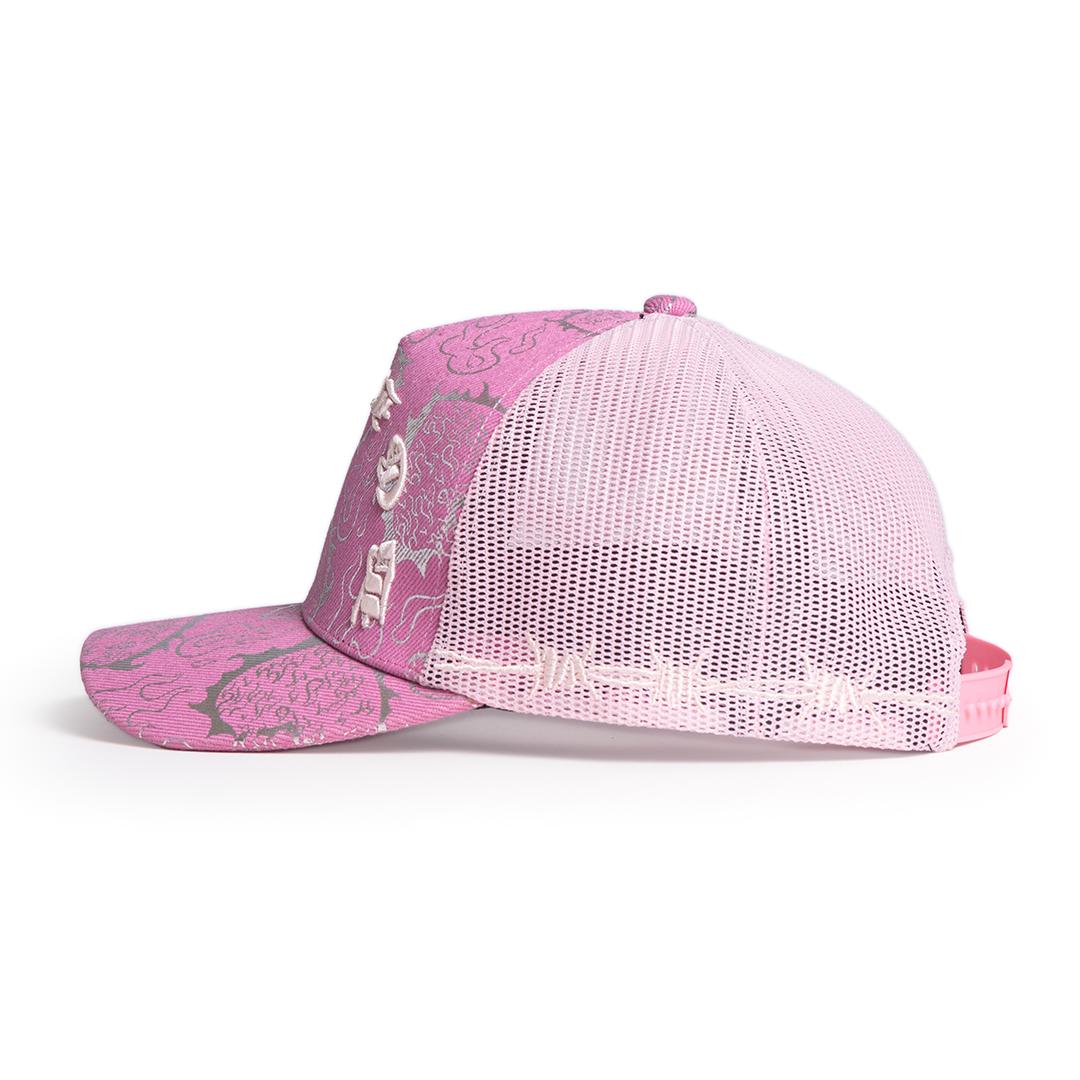 LOVE is RAGE x M.S.W - Iridescent Trucker Hat Pink