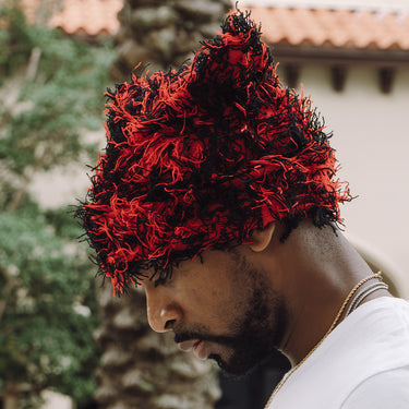 Grizzlies Beanie - Red/Black