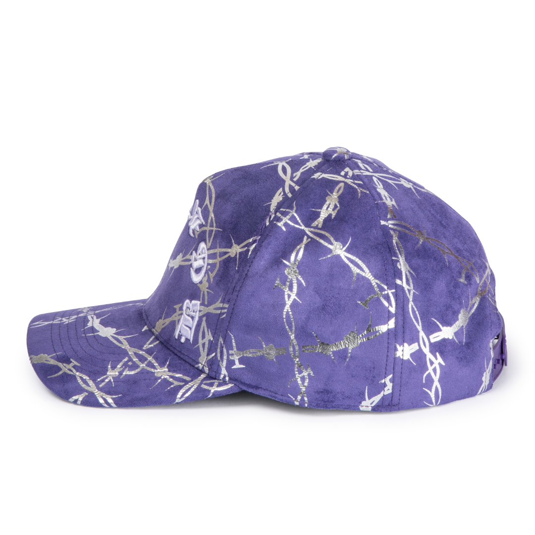 Jigsaw - Murder She Wrote Snapback Hat Purple Suede