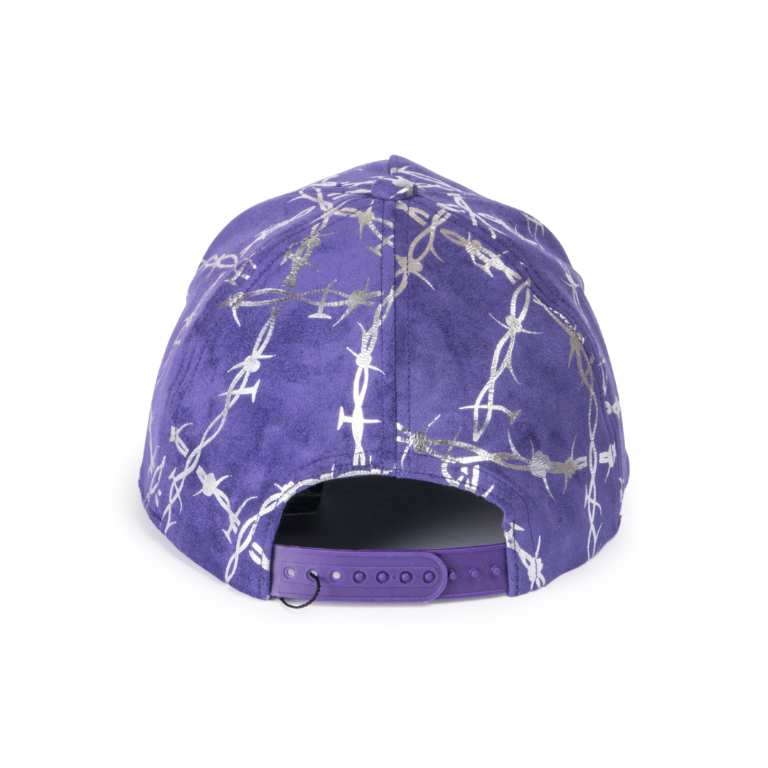 Jigsaw - Murder She Wrote Snapback Hat Purple Suede