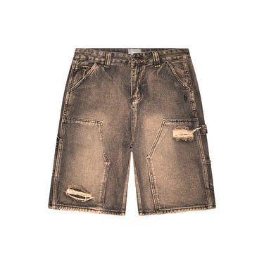 Redacted Ripped Denim Shorts – Lava