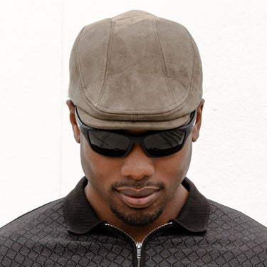 Signal Adjustable Suede Flat Cap - Clam