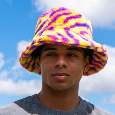 Nion Fur Bucket Hat - Tiger