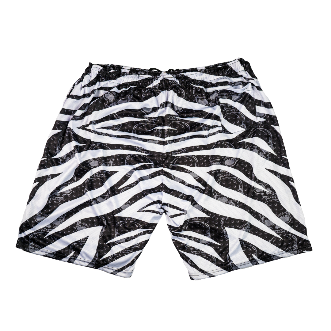 Pirate Bay Striped Shorts Black + White