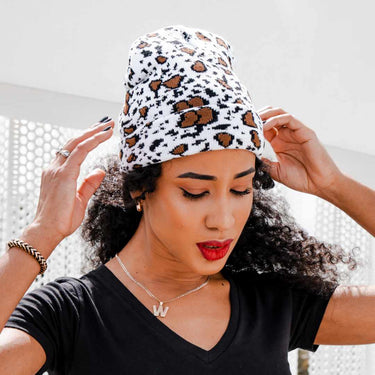 Spotted Beanie- Cookie