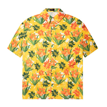 Slie Tropic Button-Up Shirt - Oranges