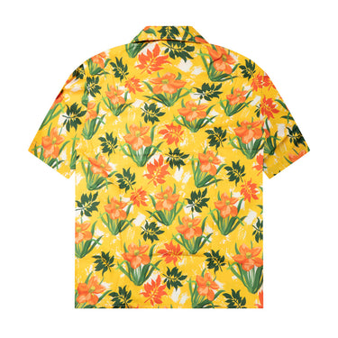 Slie Tropic Button-Up Shirt - Oranges