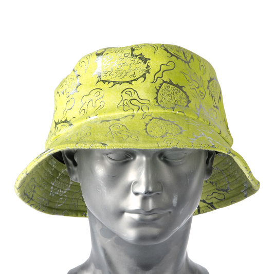 BGK LOVE is RAGE Suede Bucket Hat - Neon Green