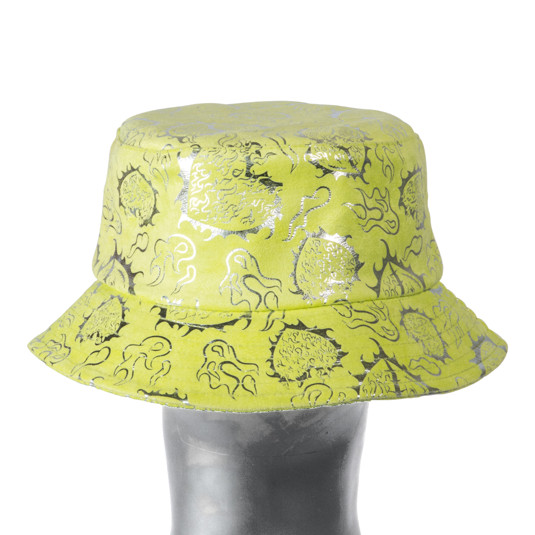 BGK LOVE is RAGE Suede Bucket Hat - Neon Green