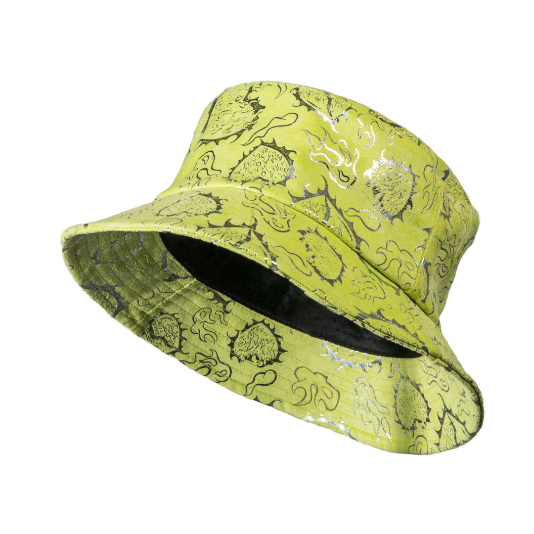 BGK LOVE is RAGE Suede Bucket Hat - Neon Green