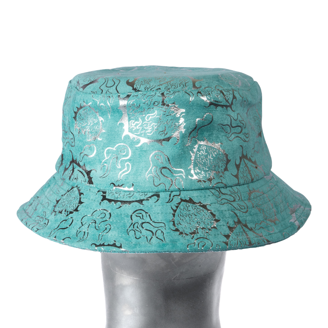 BGK LOVE is RAGE Suede Bucket Hat - Aqua Blue