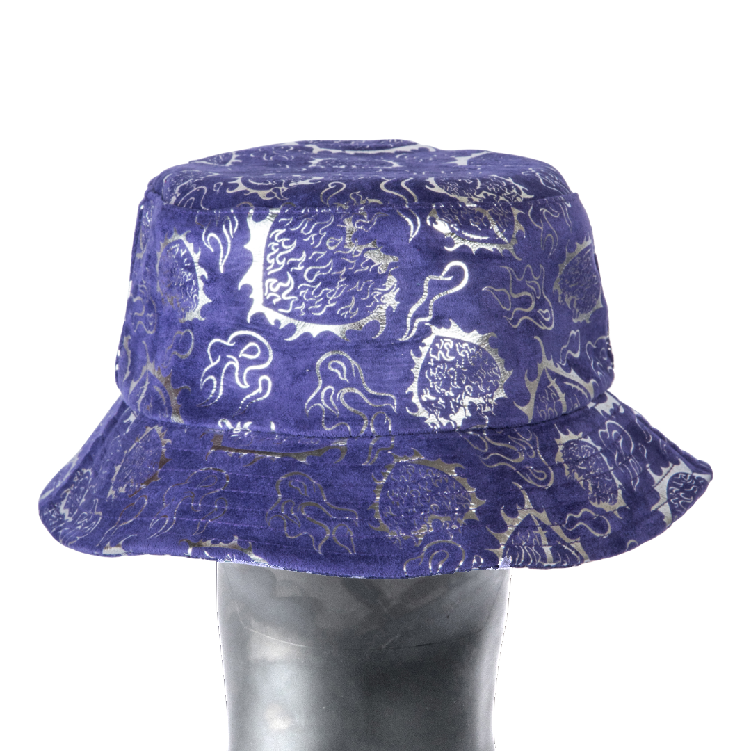 BGK LOVE is RAGE Suede Bucket Hat - Purple