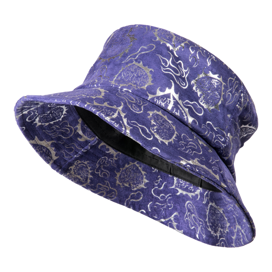 BGK LOVE is RAGE Suede Bucket Hat - Purple