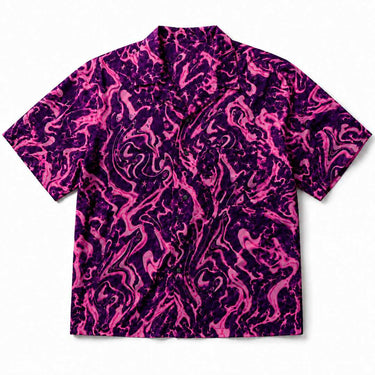 Magenta Chaos Collar Shirt - Purp lava